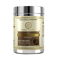 Краска для волос "Ореховая" (Henna Nut Brown) 150 г, Khadi Natural